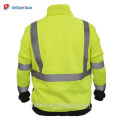 Benutzerdefinierte reflektierende Sicherheit Hallo Vis Sweatshirt Gelbe ANSI Klasse 3 High Visibility Jacke Pullover Pullover für Nacht Läufer / Arbeiter